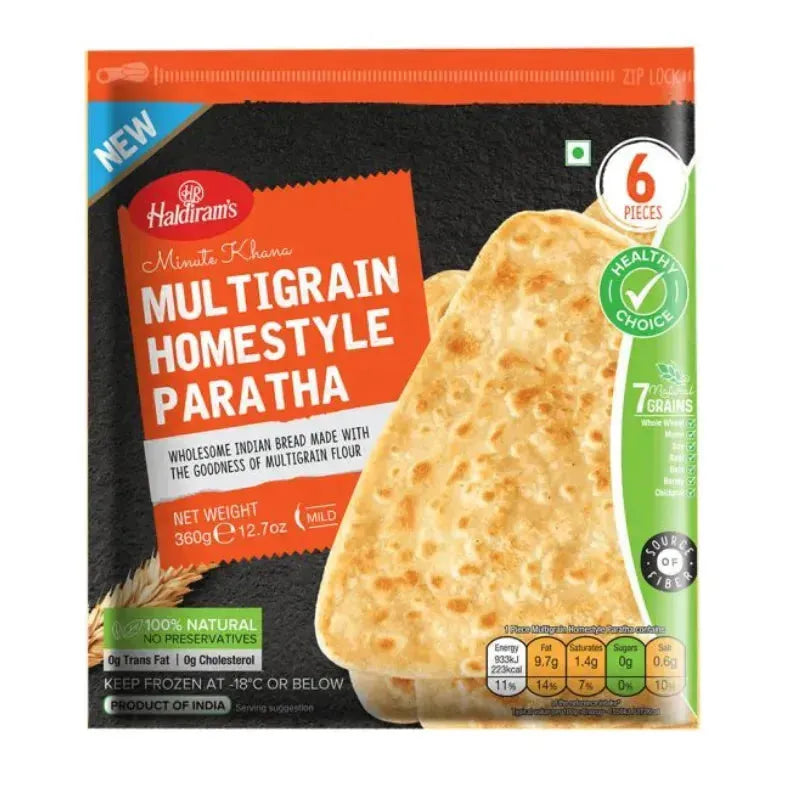 Haldiram's - Frozen Multigrain Homestyle Paratha 360g-Global Food Hub
