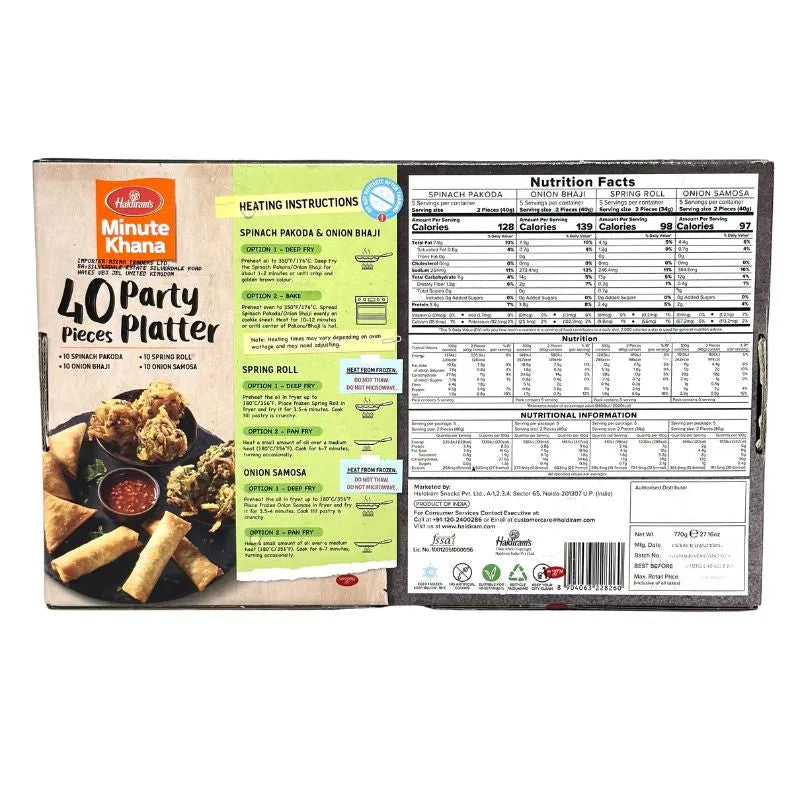 Haldiram's Frozen Party Platter - 770g-Global Food Hub