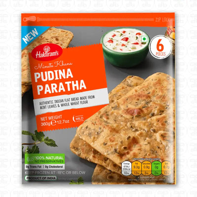 Haldiram's Frozen Pudina Paratha-360 grams-Global Food Hub