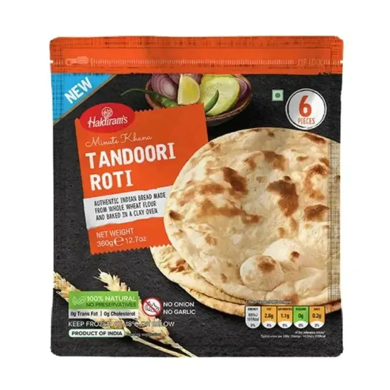 Haldiram's - Frozen Tandoori Roti 360g-Global Food Hub
