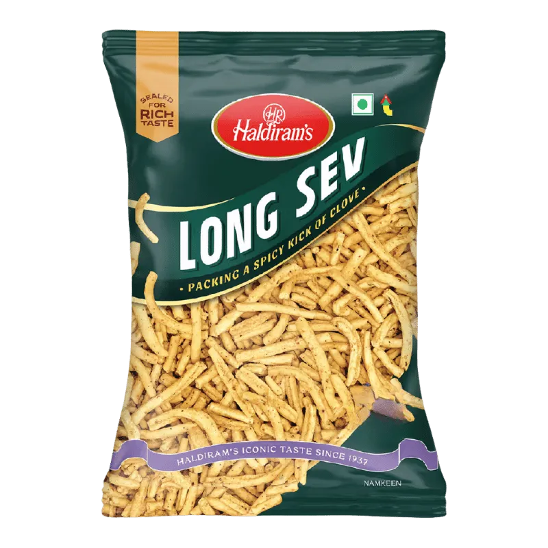 Haldiram's - Long Sev (Spicy Chickpea Flour Snack) 200g-Global Food Hub
