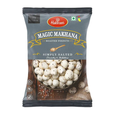 Haldiram’s Magic Makhana Roasted Foxnuts Simply Salted-30 grams-Global Food Hub