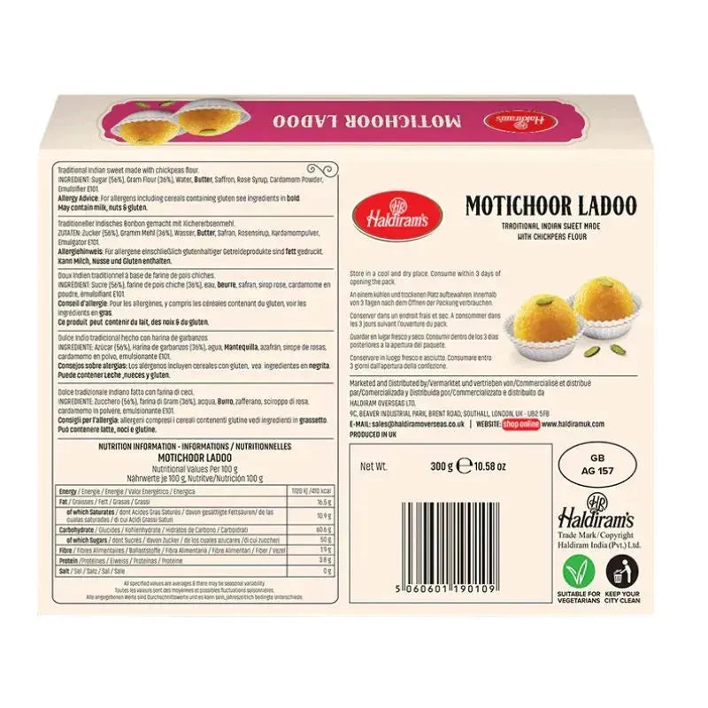 Haldiram's - Motichoor Ladoo 300g-Global Food Hub