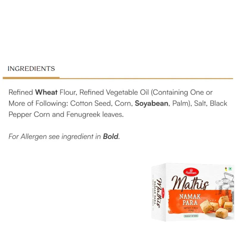 Haldiram's - Namak Para 200g-Global Food Hub