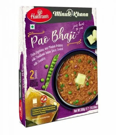 Haldiram's RTE Pao Bhaji (Buy 1 get 1 FREE)-300 grams-Global Food Hub