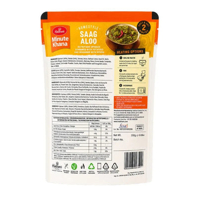 Haldiram's - RTE Saag Aloo Vegan 300g-Global Food Hub