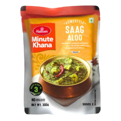 Haldiram's - RTE Saag Aloo Vegan 300g-Global Food Hub