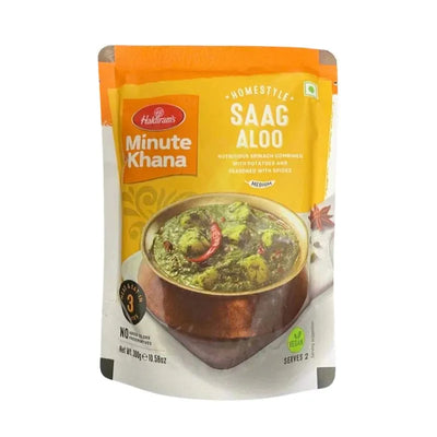 Haldiram's - RTE Saag Aloo Vegan 300g-Global Food Hub