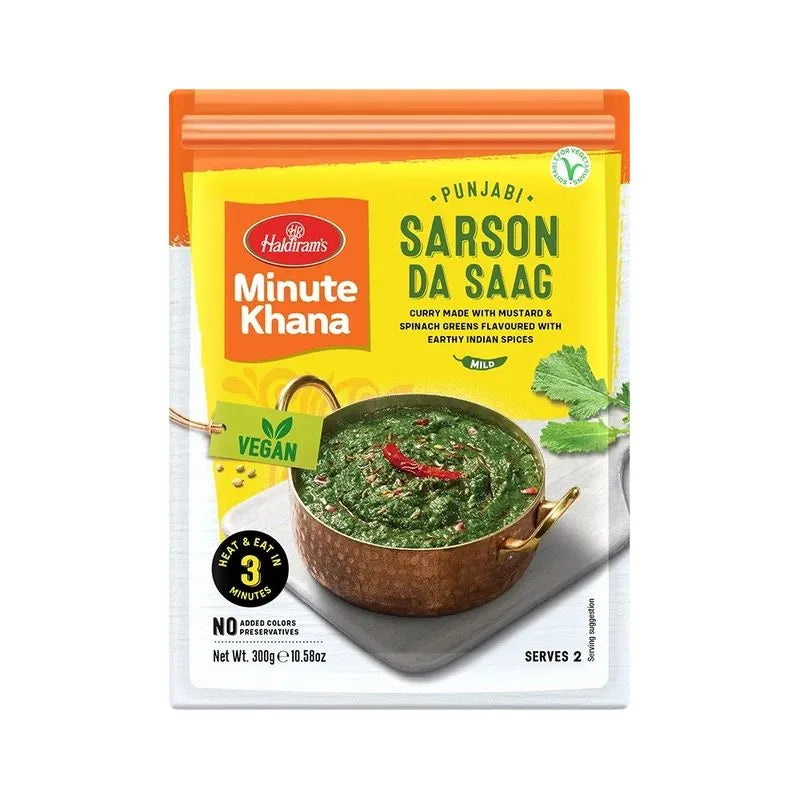 Haldiram's - RTE Sarson Da Saag Vegan 300g-Global Food Hub