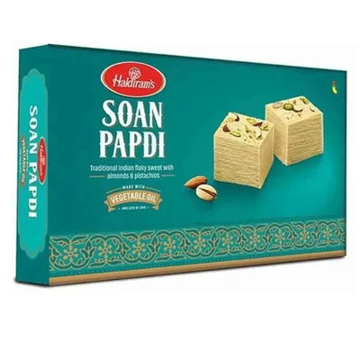 Haldiram's - Soan Papdi Vegan (Vegetable Oil) 500g-Global Food Hub
