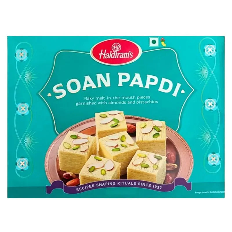 Haldiram's - Soan Papdi Vegan (Vegetable Oil) 500g-Global Food Hub
