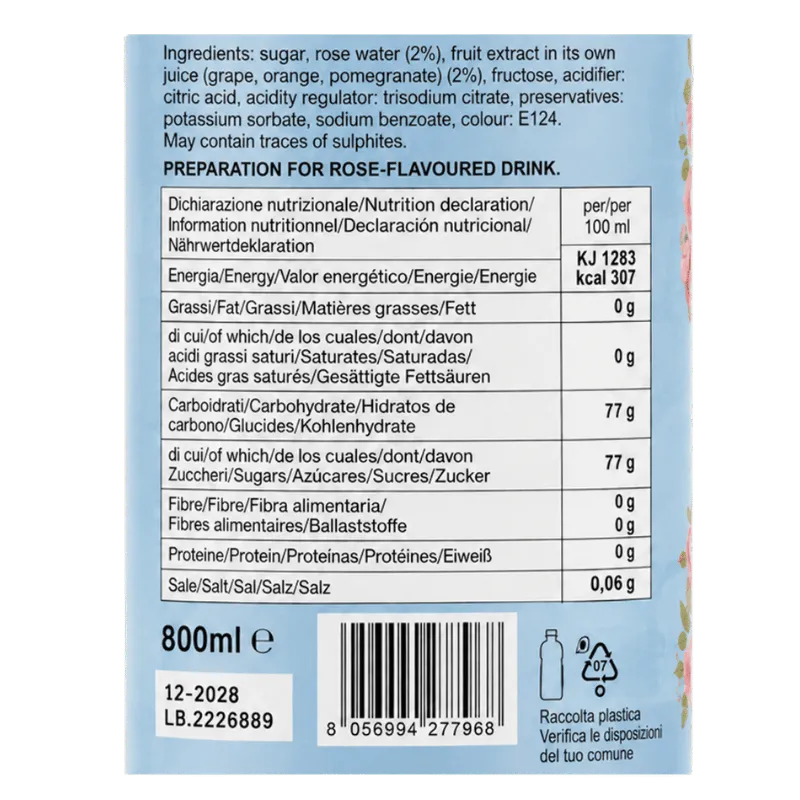 Hamdard Rooh Afza Syrup - 800ml-Global Food Hub