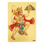 Hanuman Gold Foil Unframed Art Work - 21cm x 30cm-Global Food Hub