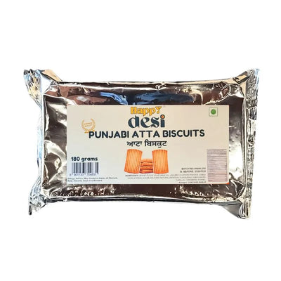 Happy Desi Atta Buiscuits - 180g-Global Food Hub
