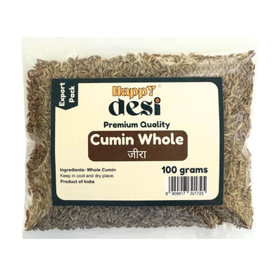 Happy Desi Cumin / Jeera Whole - 100g-Global Food Hub