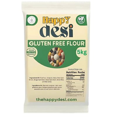 Happy Desi - Gluten Free Atta/ Flour - 5Kg-Global Food Hub