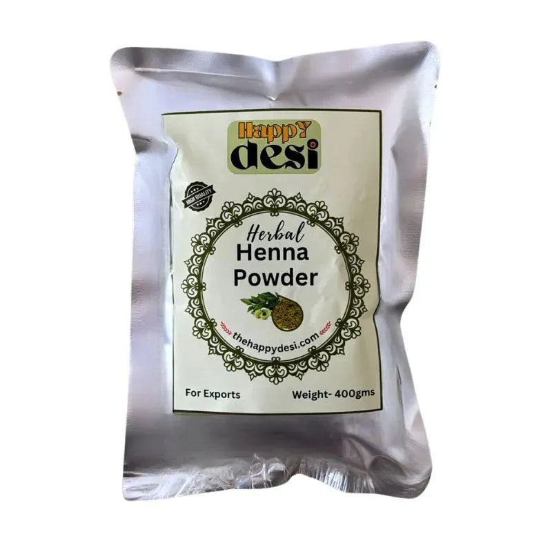 Happy Desi- Herbal Henna Powder - 400g-Global Food Hub