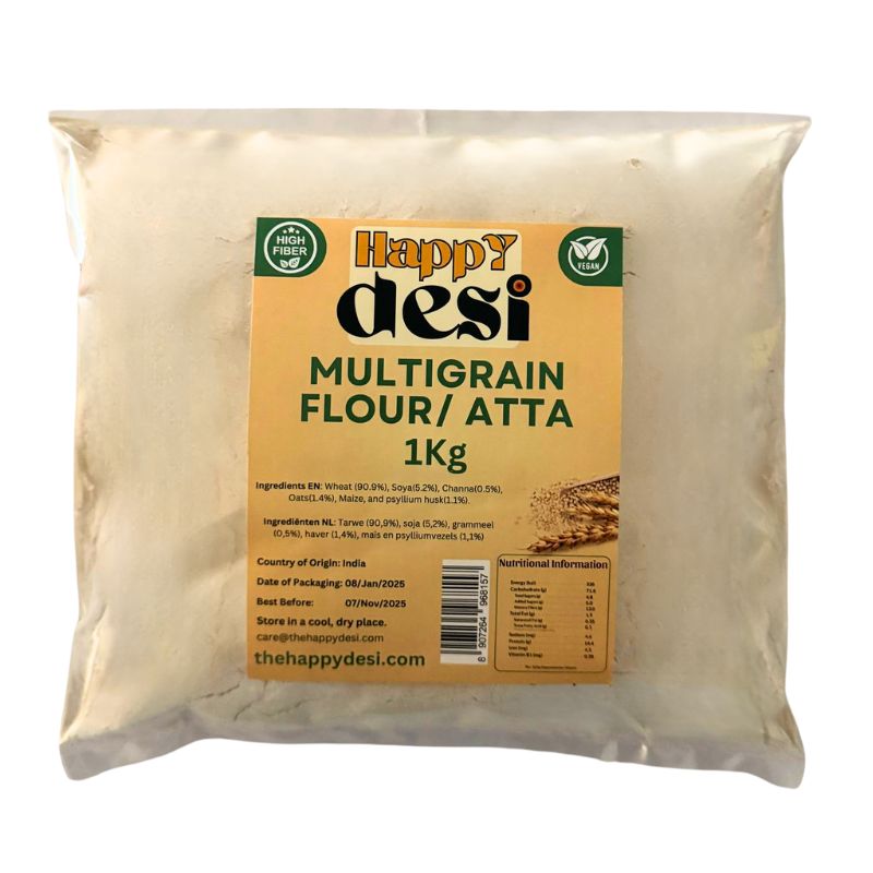 Happy Desi - Multigrain Flour/Atta - 1Kg-Global Food Hub