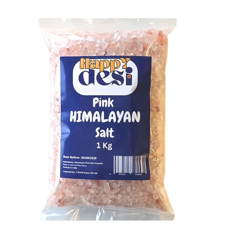 Happy Desi Pink Himalayan Salt - 1kg-Global Food Hub