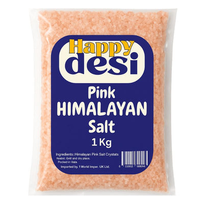 Happy Desi Pink Himalayan Salt - 1kg-Global Food Hub