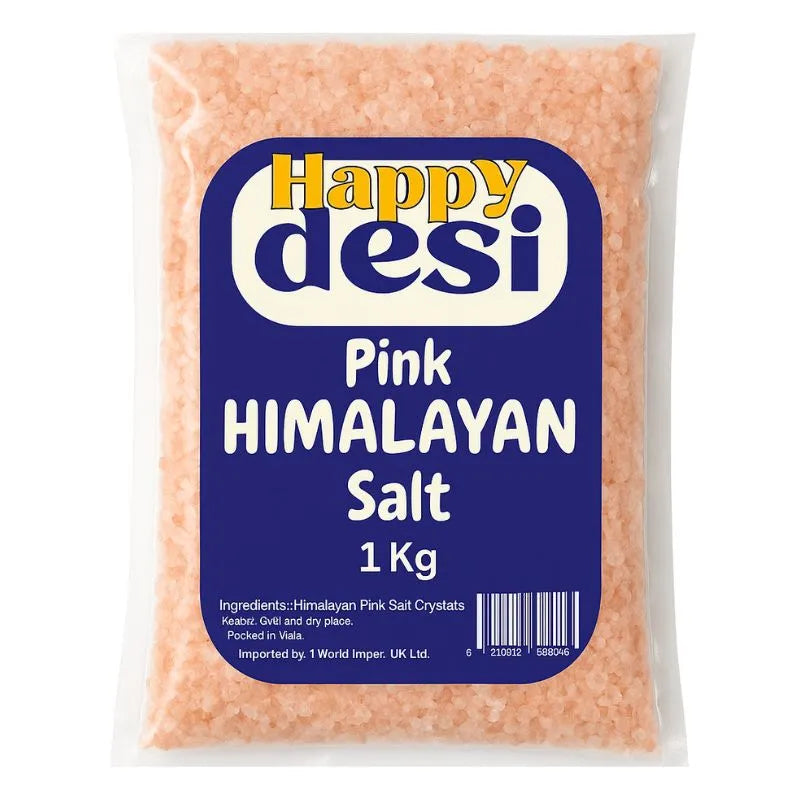 Happy Desi Pink Himalayan Salt - 1kg-Global Food Hub