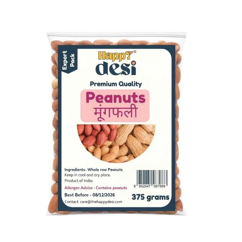 Happy Desi Pink Peanuts - 375g-Global Food Hub