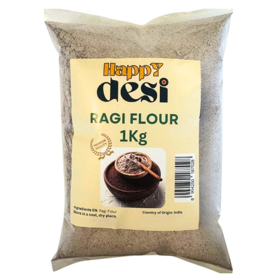 Happy Desi Ragi Flour - 1Kg-Global Food Hub