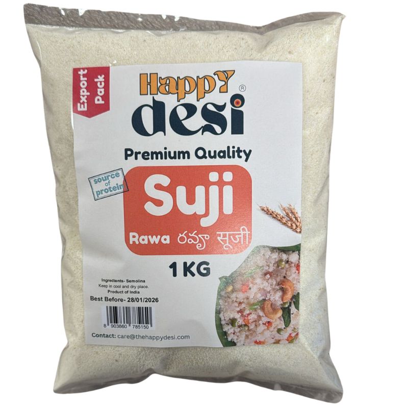 Happy Desi- Rawa Suji -1Kg-Global Food Hub