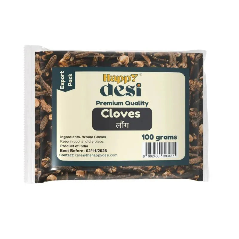 Happy Desi Whole Cloves - 100g-Global Food Hub