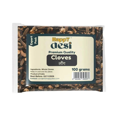 Happy Desi Whole Cloves - 100g-Global Food Hub