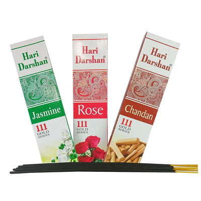 Hari Darshan Rose Incense-15 grams-Global Food Hub