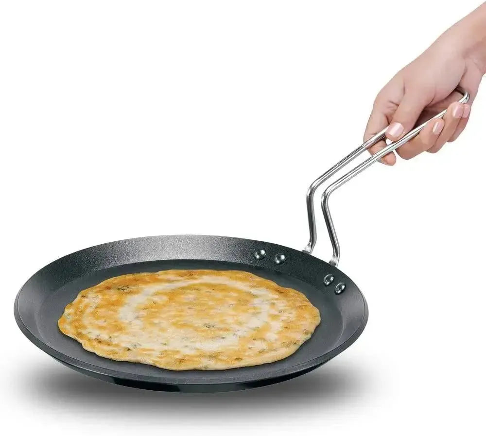 Hawkins Futura 26 cm Flat Tava, Non Stick Tawa with Stainless Steel Handle.-Global Food Hub