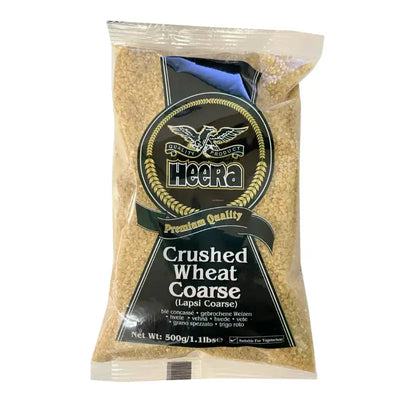 Heera Crushed Wheat Coarse (Lapsi Coarse)-500 grams-Global Food Hub