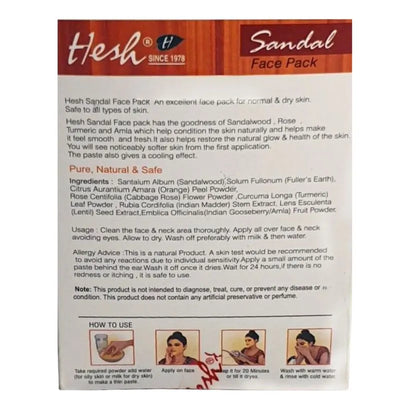 Hesh Sandalwood Face Pack - 100g-Global Food Hub
