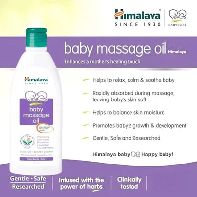 Himalaya Baby Massage Oil with Himalaya Gentle Baby Soap - 100ml-Global Food Hub