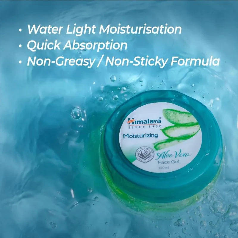 Himalaya Moisturising Aloe Vera Face Gel - 100ml-Global Food Hub