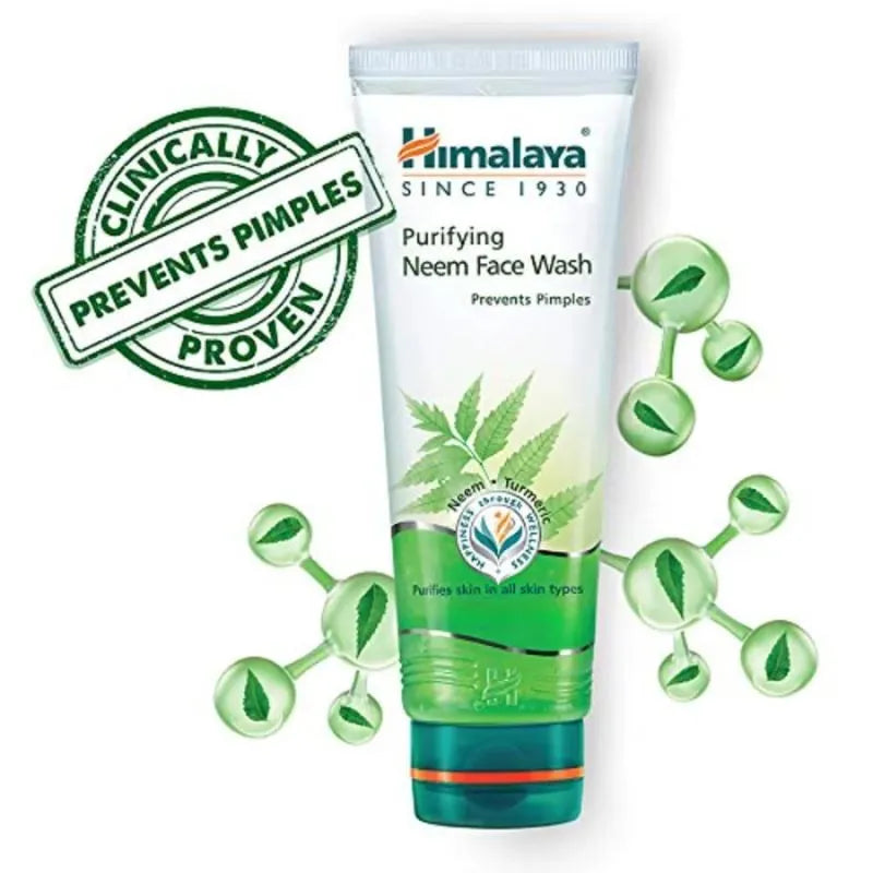 Himalaya Purifying Neem Face Wash - 100ml-Global Food Hub