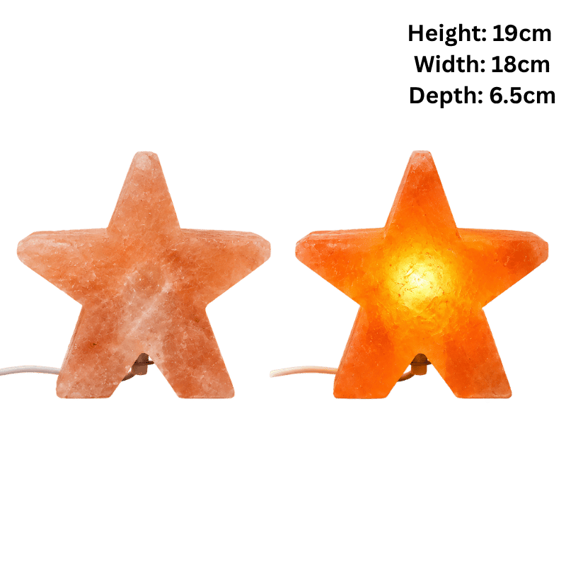 Himalaya Salt Lamp Star Shape - Pink-Global Food Hub