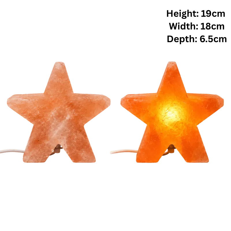 Himalaya Salt Lamp Star Shape - Pink-Global Food Hub