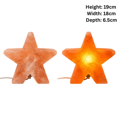 Himalaya Salt Lamp Star Shape - Pink-Global Food Hub
