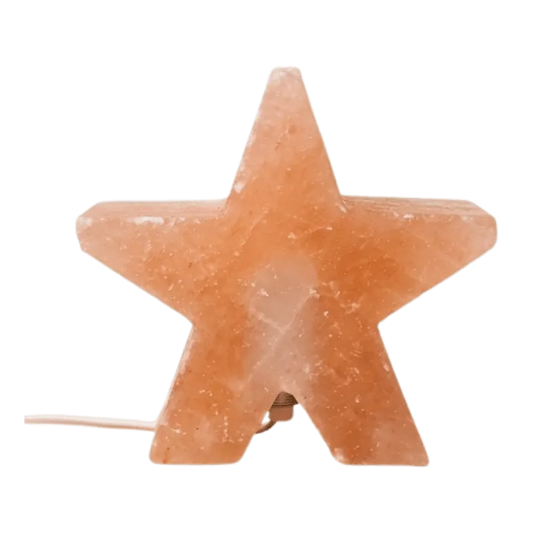 Himalaya Salt Lamp Star Shape - Pink-Global Food Hub