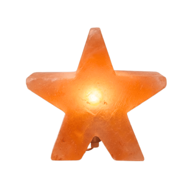 Himalaya Salt Lamp Star Shape - Pink-Global Food Hub