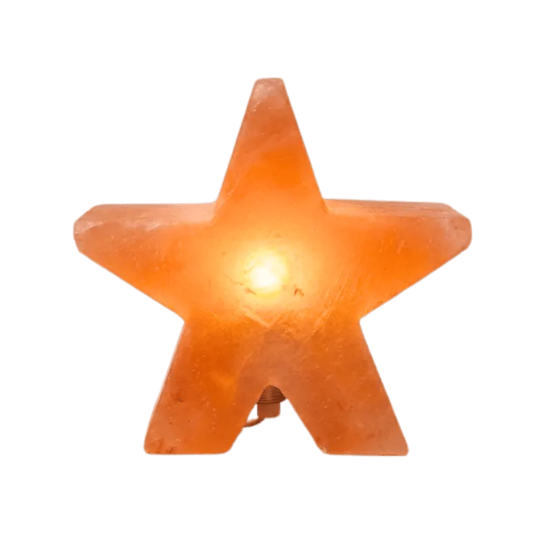 Himalaya Salt Lamp Star Shape - Pink-Global Food Hub