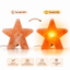 Himalaya Salt Lamp Star Shape - Pink-Global Food Hub