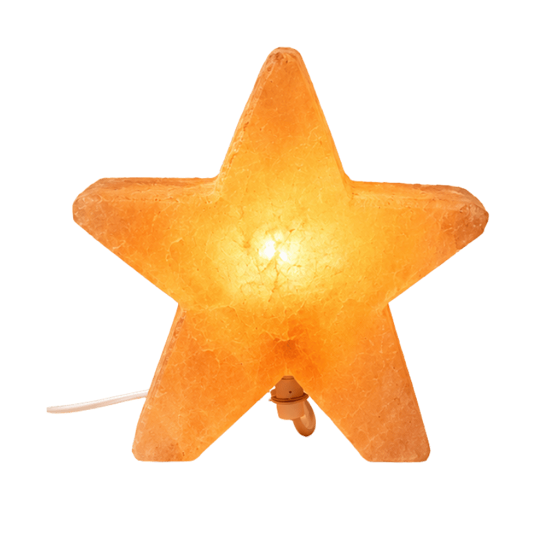 Himalaya Salt Lamp Star Shape - White-Global Food Hub