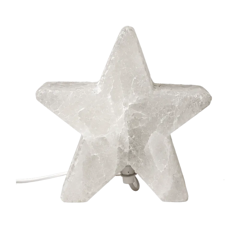Himalaya Salt Lamp Star Shape - White-Global Food Hub