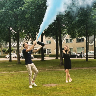 Holi Color Extinguisher - Light Blue - Height 42 cm-Global Food Hub