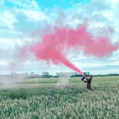 Holi Color Extinguisher - Pink - Height 42 cm-Global Food Hub