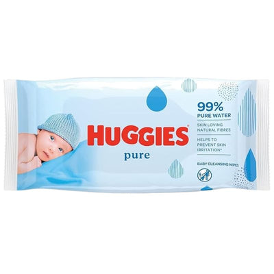 Huggies Pure Wipes 99% Water - 72 Pieces-Global Food Hub