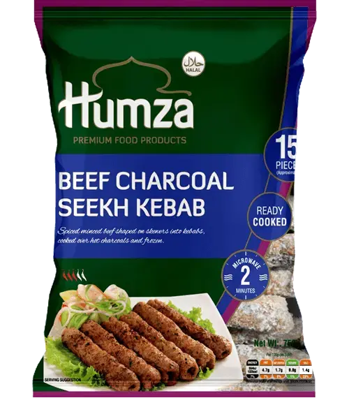 Humza Beef Charcoal Kebab - Frozen-Global Food Hub